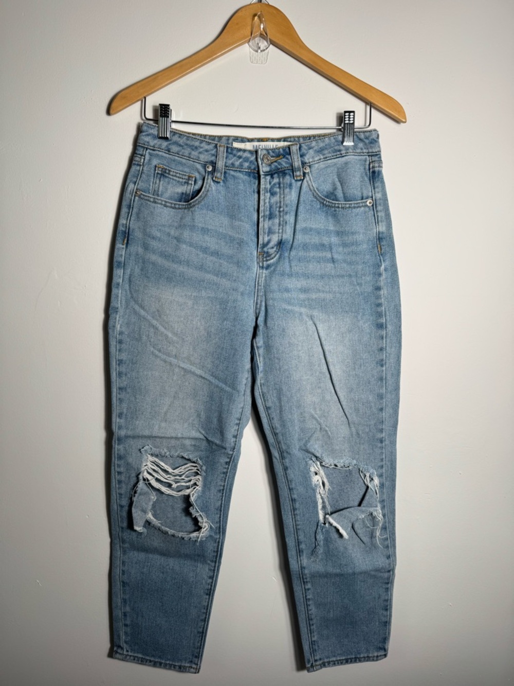 Melville Cotton Light Blue Distressed Women’s Jeans 27